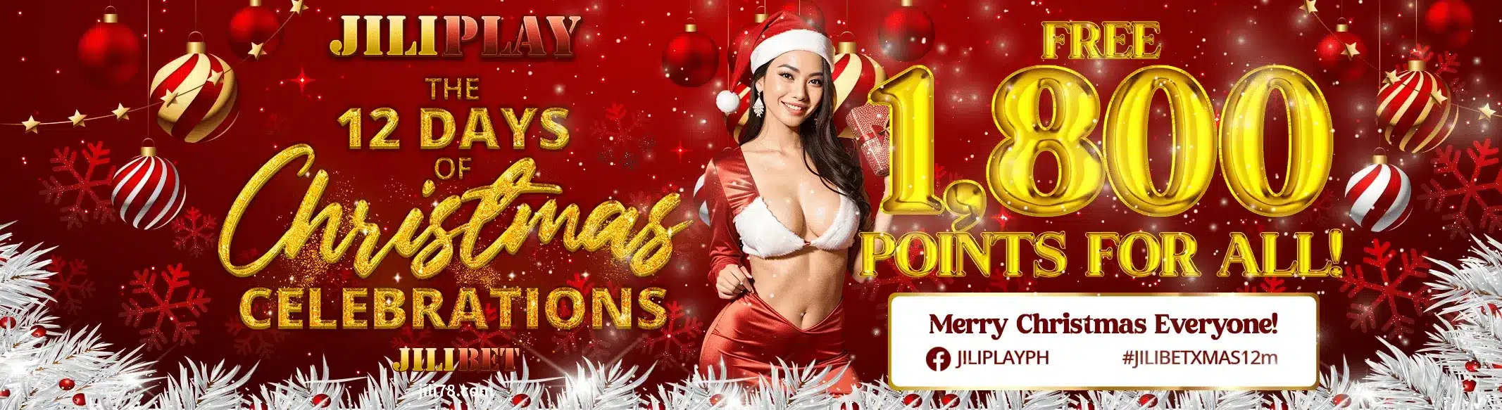 JILIBET Day 6 Advent Offer: 1888 Points Free for ALL!