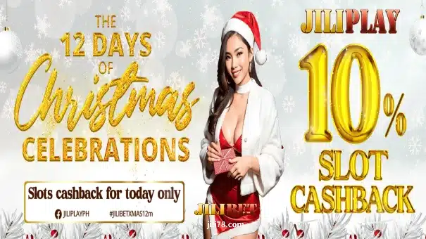 JILIBET Day 3 Advent Offer: 10% Slot Cash Back