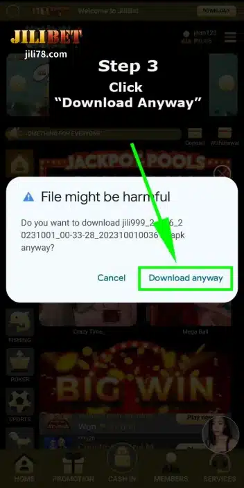 Hakbang 3: I-click ang "I-download Pa Rin"