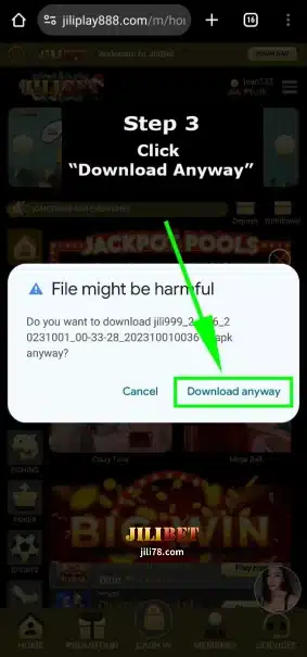 Hakbang 3: I-click ang I-download Anyway.