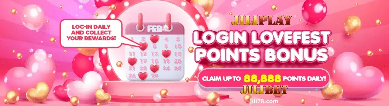 JILIBET Log-in Lovefest Points Bonus 